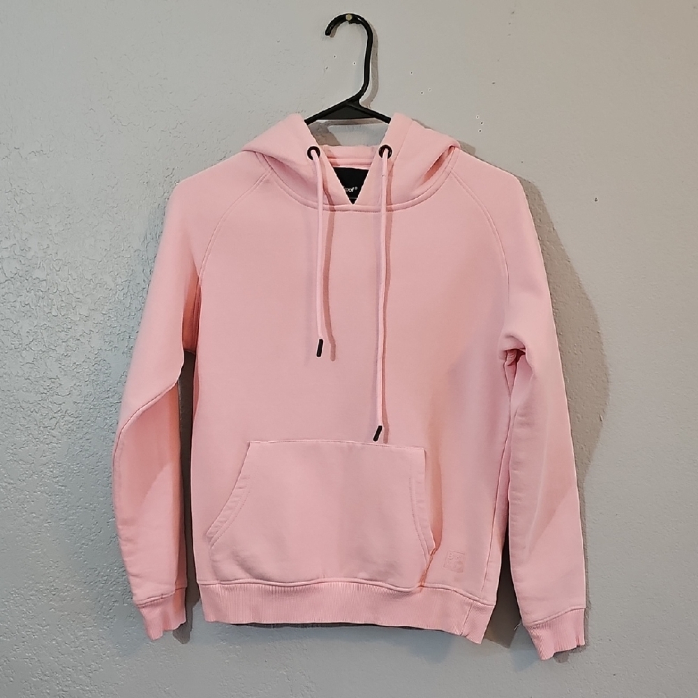 Bewakoof Pink Hoodie with Drawstring, Womens Small